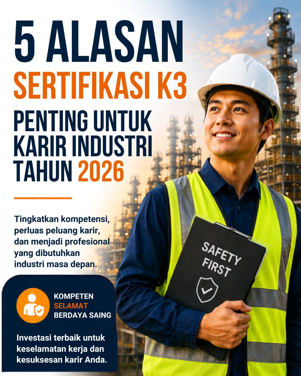 CentraArtha's tweet photo. Ahli K3 Umum
Buka kesempatan kerjamu jauh lebih luas
https://t.co/vNhVuVK3GS...
https://t.co/NwOoZGdCRC
#pelatihank3 #Sarapan #Pagi https://t.co/L2supWzcLC
