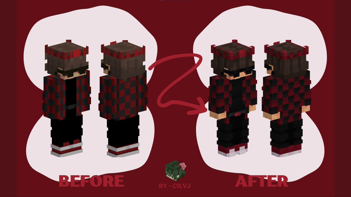 cilvjj's tweet photo. Skin trade I did with @solqrmc for a render 👑

Go buy his thumbnails! 💰
#minecraft #minecraftskins https://t.co/g6oAYBo4Wo