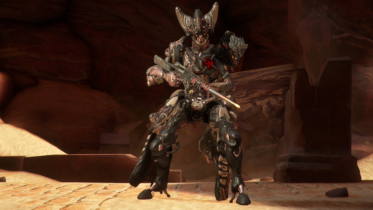 MasterDarkwingz's tweet photo. #Warframe #WarframeCaptura 
This is the first Adversary that I ever Converted.
I feel like I keep getting gaslit by changes to the game graphics. 
Has that metal arm always been there?
I know the colors adjusted in a prior update. https://t.co/bPA2yoyrEF