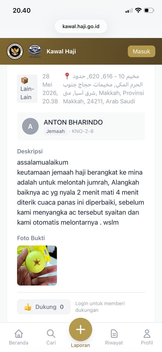 anna_hasbie's tweet photo. @ainunnajib Jadi ingat aduan ini. Jamaah hajinya keren, merespons kesusahan dengan bercanda https://t.co/H4wX4meE8p
