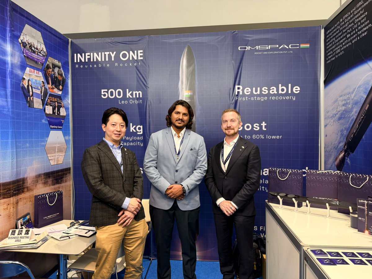 RavindraRajBM's tweet photo. It was a pleasure meeting with SSC Space at the SPEXA event in Japan. Great discussions on innovation, collaboration, and the future of the global space industry. Looking forward to exploring new opportunities together.
#SPEXA #Japan #SpaceIndustry #OmSpace #Collaboration #SpaceTechnology##RavindraRaj