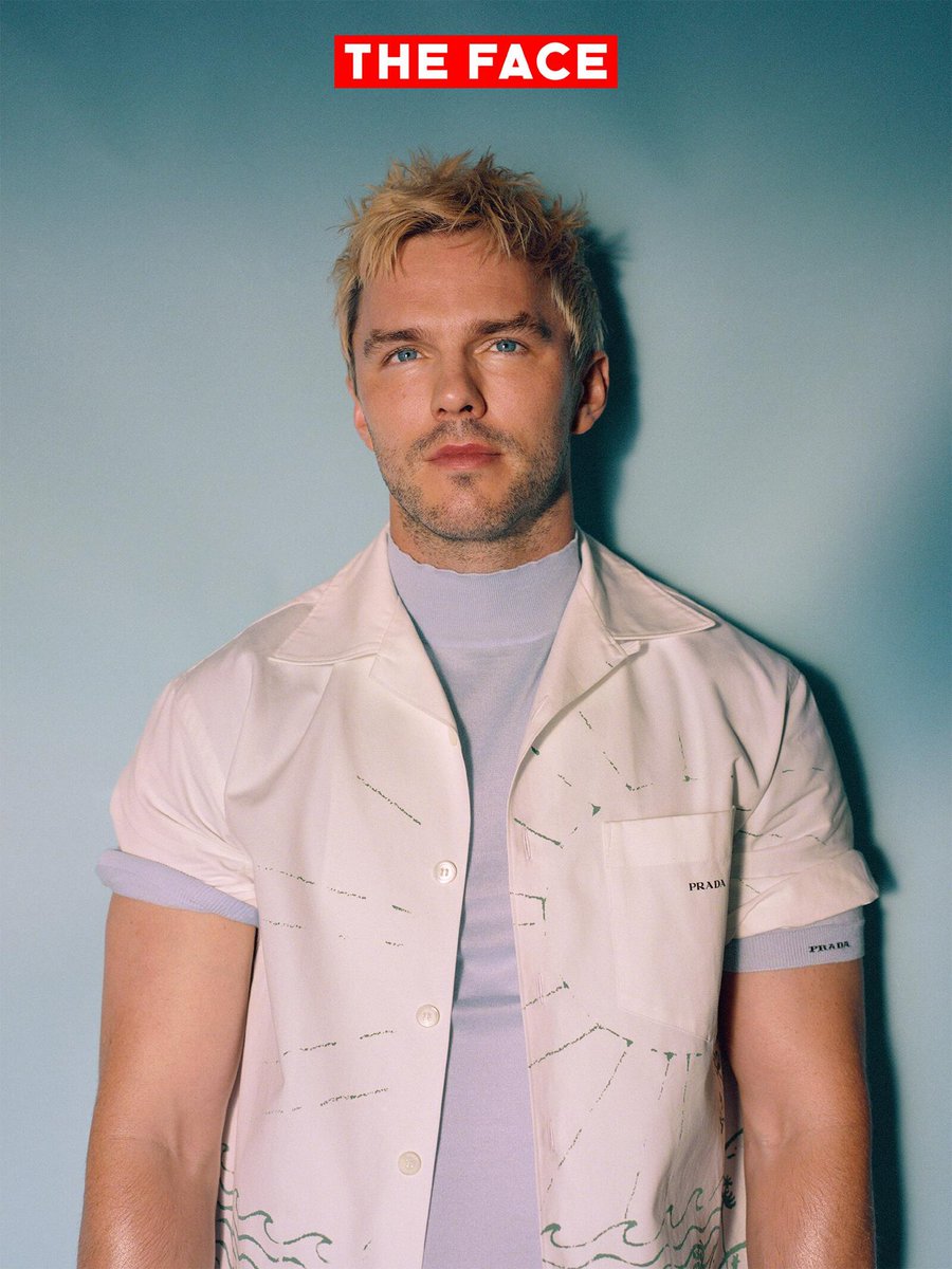 LionKudo's tweet photo. New photos of Nicholas Hoult for the Face China part 4 https://t.co/woZU2UWkq4
