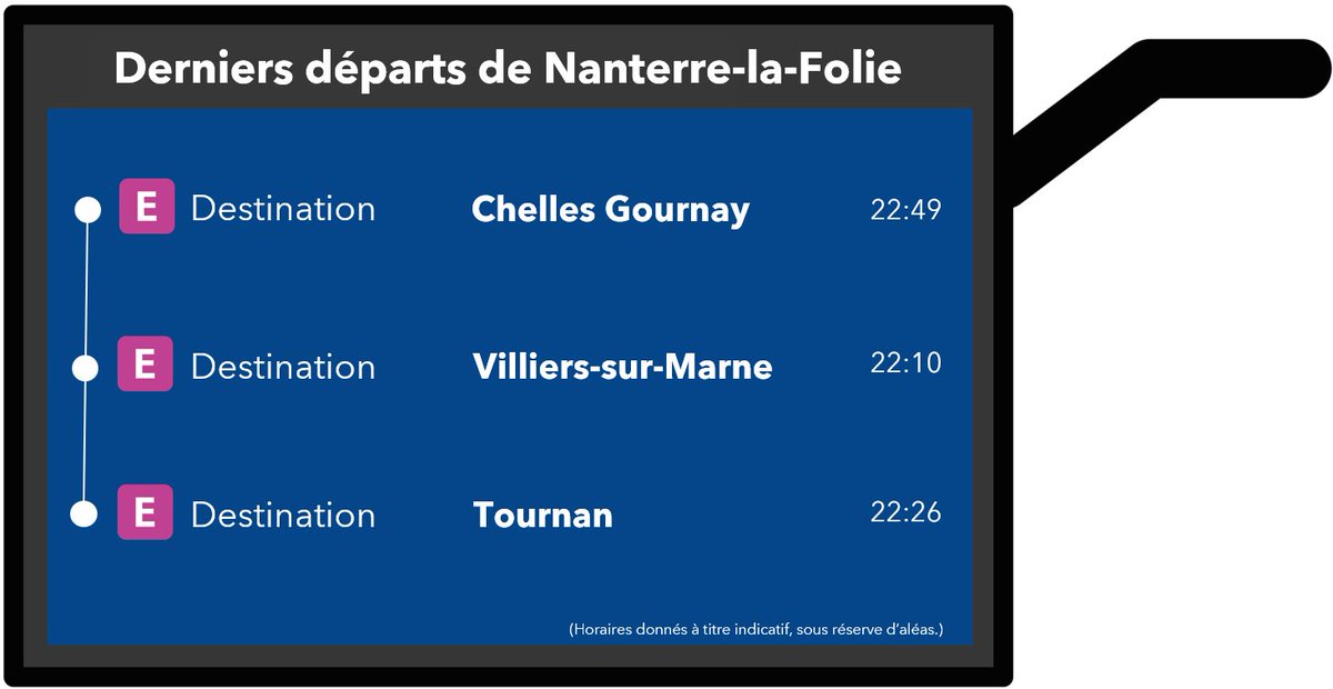 RERE_SNCF's tweet photo. 🚧#InfoTravaux #RERE #Semaine🚧1/2

🗓️Du lundi 1 au vendredi 5 Juin.

��Dernier train en soirée ⬇️ https://t.co/ztmza4SDtB