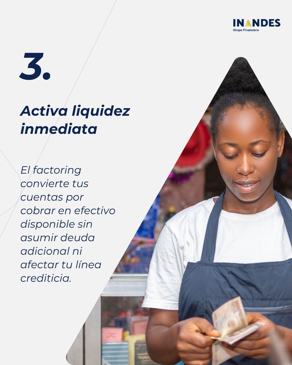 InandesGF's tweet photo. ✅ El working capital es clave para sostener la operación diaria y proyectar crecimiento. Cuando parte de tus ingresos permanece pendiente de cobro, la liquidez puede verse limitada y afectar decisiones estratégicas en momentos clave.

#FactoringPerú #perú #dólar #mype #Economía https://t.co/8SW4WO7ziS