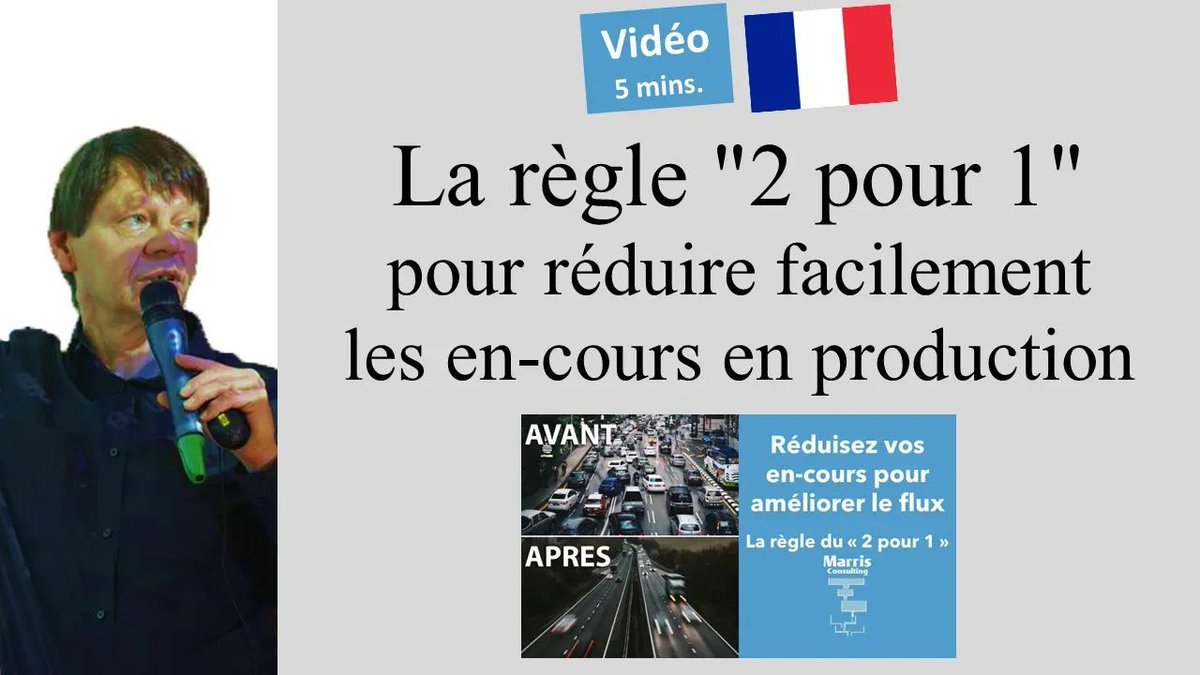 PMarris's tweet photo. La règle 2 pour 1 pour réduire les en-cours de production facilement.
Vidéo de 5 minutes par @PMarris.
https://t.co/YxesiU2fhI 
#Flux #Lean #ExcellenceOperationelle https://t.co/i5SqXrHLJp