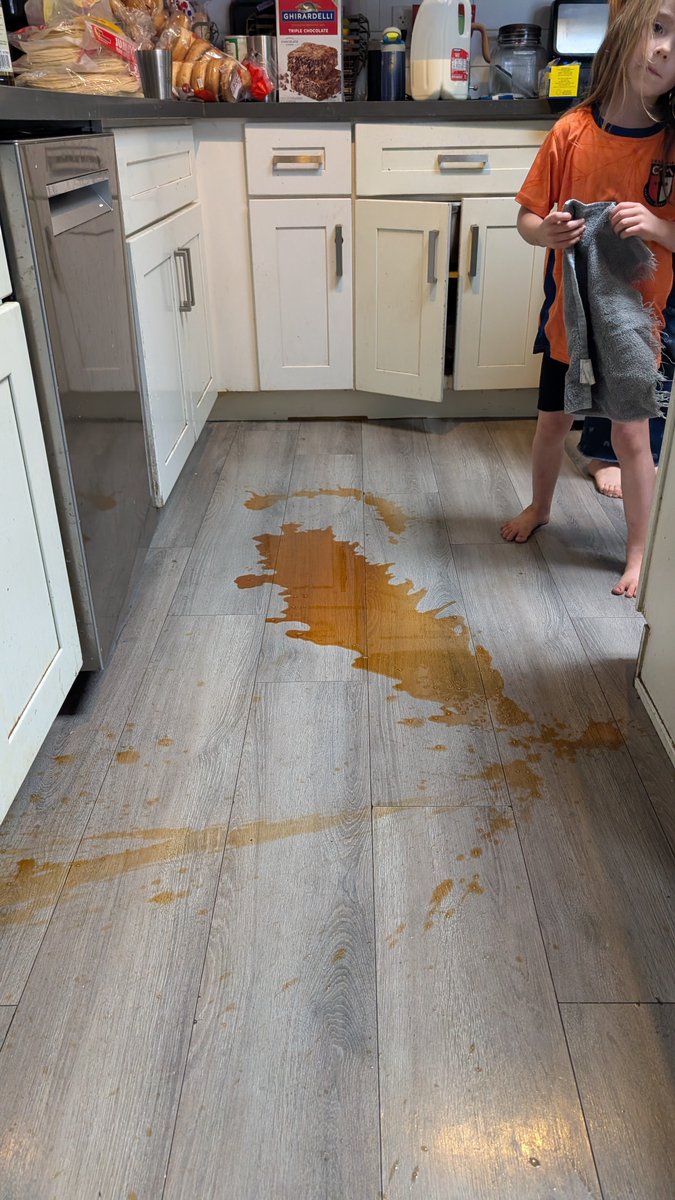olive_shooter's tweet photo. My 5yo was not coordinated enough to safely fetch the vanilla extract-- but let me tell you my kitchen smells FABulous. https://t.co/NKxJs1Vek8