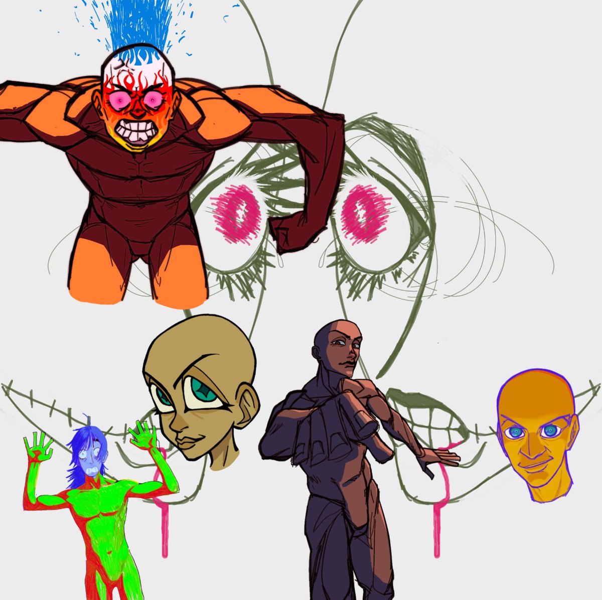 wfdchr's tweet photo. collection of sketches https://t.co/sv9KueMVD3