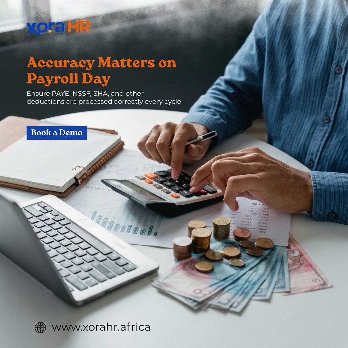 XoraHR_'s tweet photo. Payroll errors don’t just affect numbers

They affect employee trust, compliance &amp; business credibility

XoraHR helps you process PAYE, NSSF, SHA, payslips, and payroll accurately &amp; on time

Book a FREE demo today

#XoraHR #HRSoftware #payrollsoftware https://t.co/qe933WkEKk