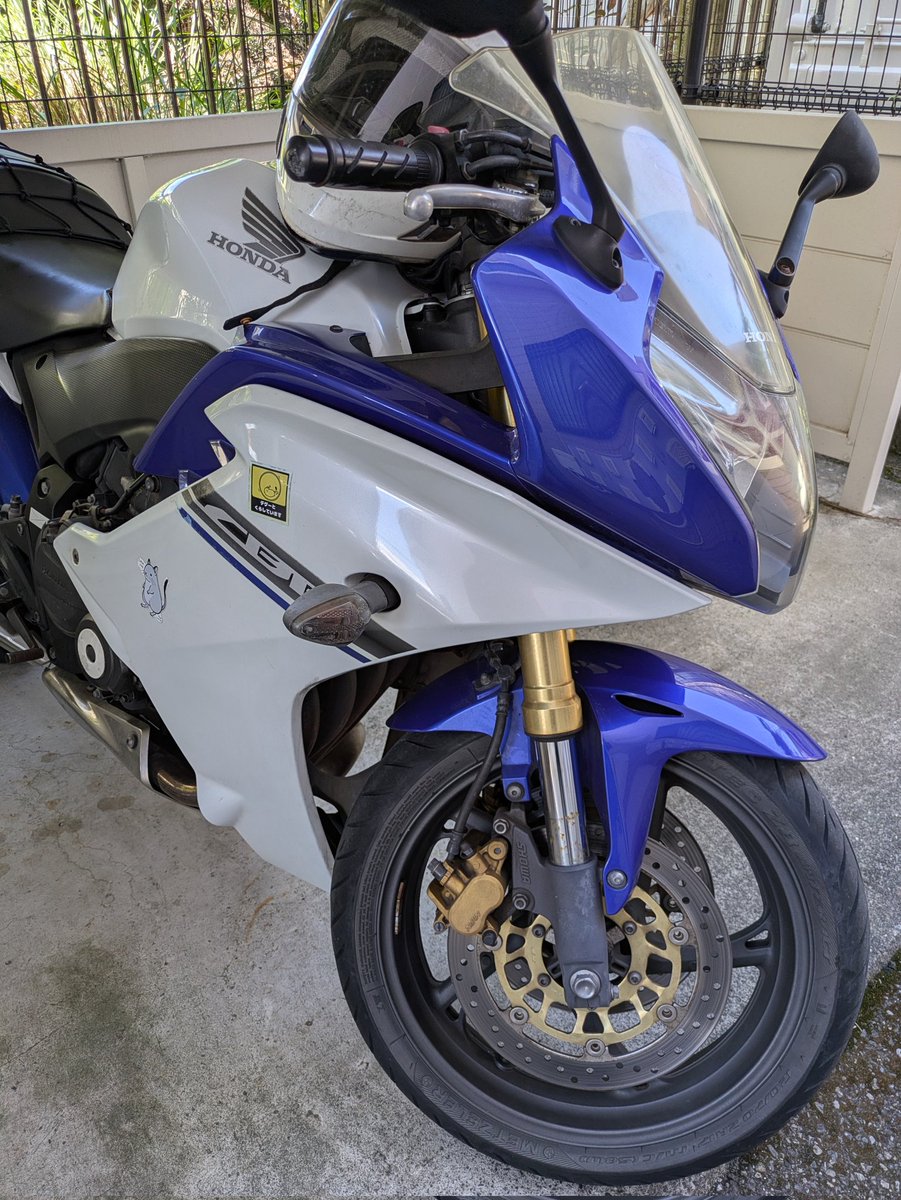 sparkaoki's tweet photo. バイクで遠出するにはしんどい季節になってきた。

＃バイク
＃ツーリング https://t.co/fFUKCl5vGM