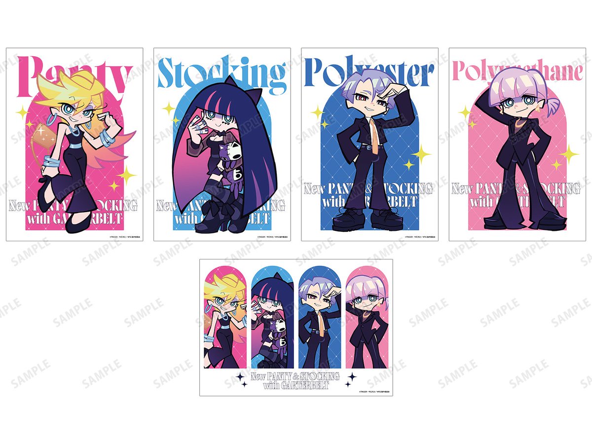 NEWPSG_Merch's tweet photo. New PANTY &amp; STOCKING with GARTERBELT A3 Matte Finish Poster available at the New PANTY &amp; STOCKING with GARTERBELT POP UP SHOP in AMNIBUS STORE -blue- running from June 19th, 2026 to July 5th, 2026 for 880 yen each (online listings soon) https://t.co/1hdw6qT7tT