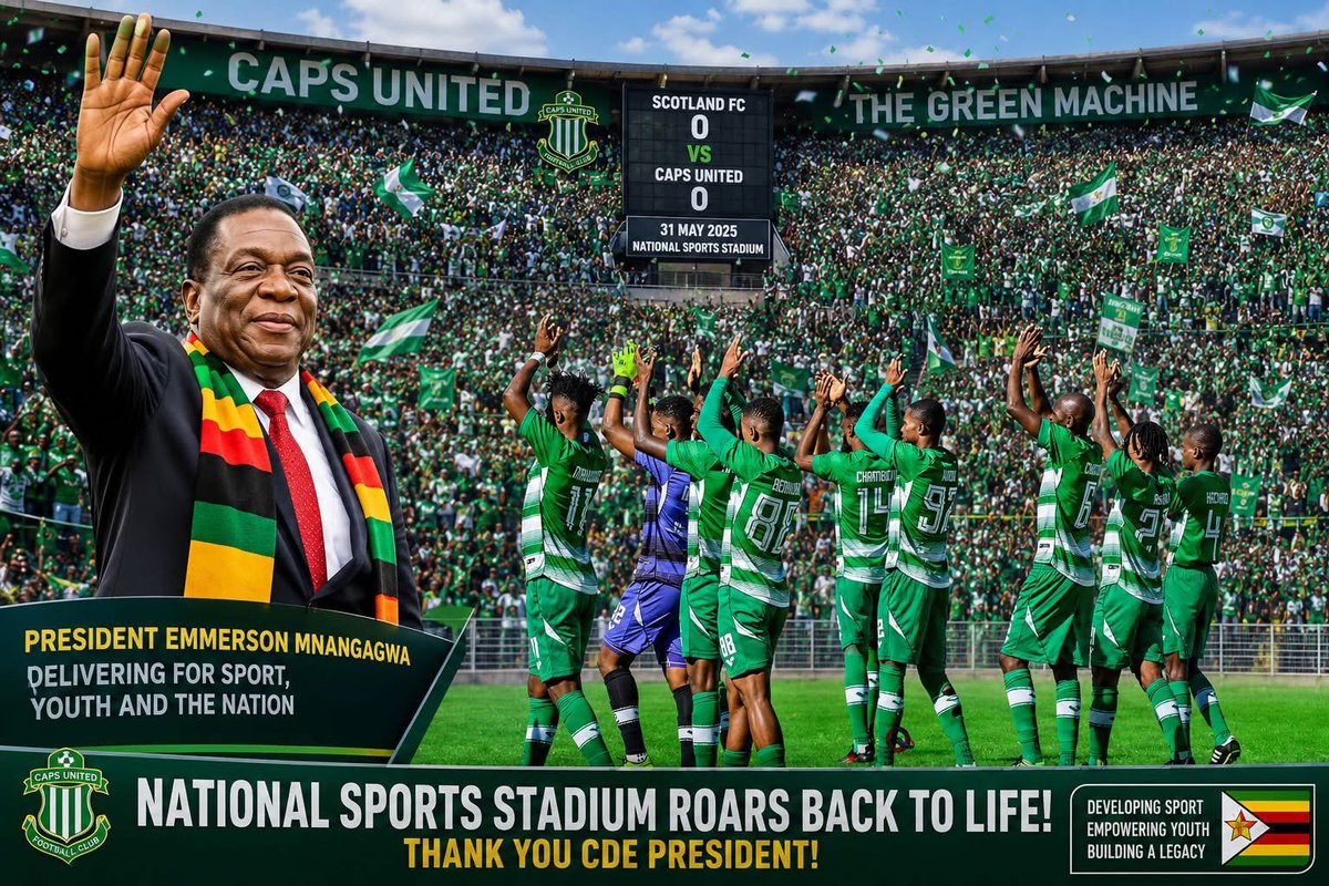 President Mnangagwa Delivers as National Sports Stadium Roars Back