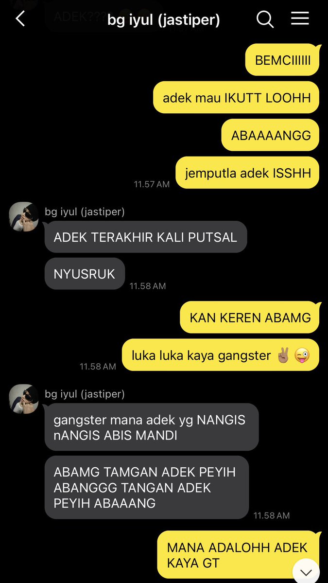 rulnitcoty's tweet photo. yh ginilah hari hari adek &amp; abang https://t.co/NAaLcpP7Zp