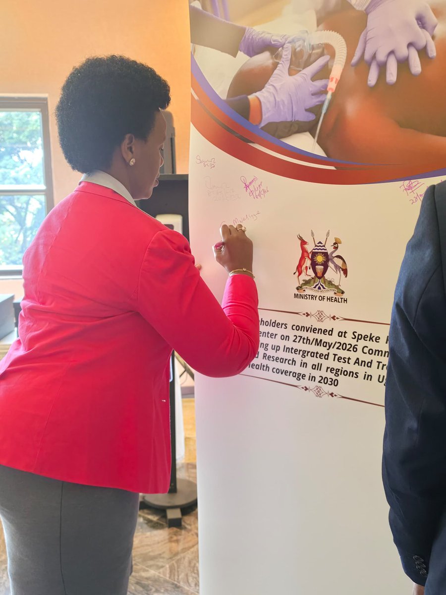 Microhaem's tweet photo. 🚨 Highlight Moment | 4th Annual National Test & Treat Initiative Conference 2026 🇺🇬
Proud moment for Microhaem Scientifics!
Together with other stakeholders and Chief Guest Prof. Dr. Charles Olaro (Director General of Health Services, Ministry of Health Uganda), we took part in the signing of  the National Commitment to scale up integrated Test & Treat initiatives across all regions of Uganda.
This advances Universal Health Coverage and the 2030 health agenda.
#TestAndTreat2026 #MadeInUganda #UniversalHealthCoverage #HealthSystemStrengthening #MicrohaemScientifics #UgandaHealth #AfricaHealthSovereignty