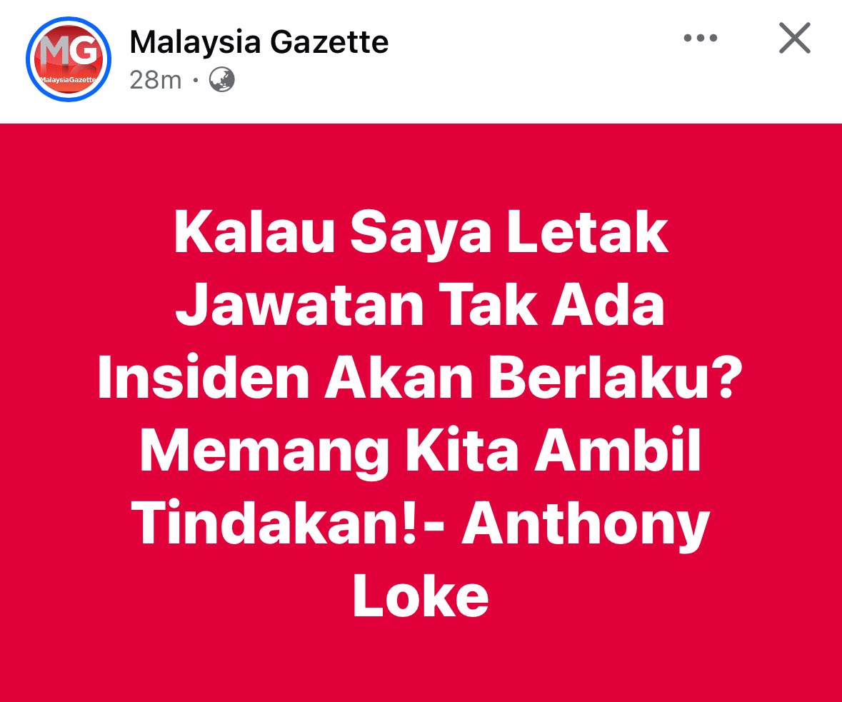 NaratifRakyat's tweet photo. Loke, kamu gagal pastikan keselamatan rakyat! Sekarang rakyat mahu kamu letak jawatan! Sila letak jawatan! https://t.co/qFG3cbqKzA
