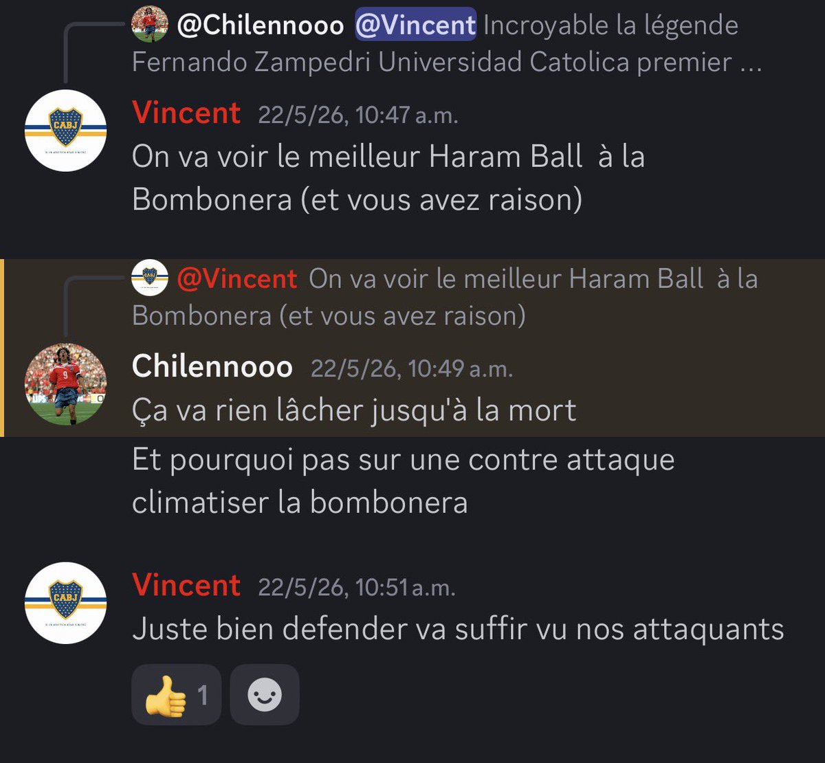 vdpt_'s tweet photo. Pas besoin de regarder le match, on avait déjà tout spoil sur le Discord LO avec @Futbol_Chilenoo 🤝 https://t.co/N5cg259Rxc