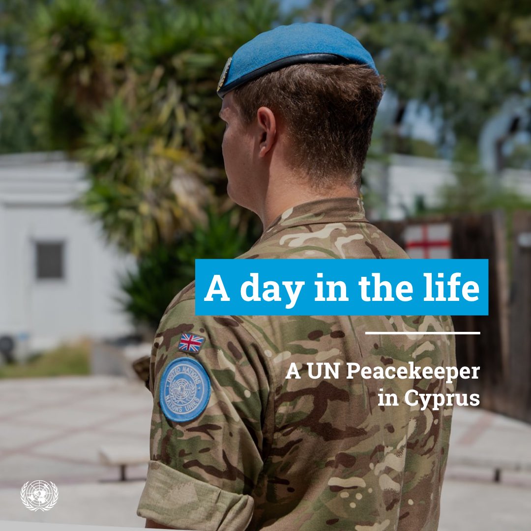 UN_CYPRUS's tweet photo. A day in a life of a peacekeeper in #Cyprus

A young peacekeeper with #UNFICYP explains why, for him, #serving4peace “is not just about uniforms, patrols, or procedures, but about allowing people to live normal lives in safety.” #PKDay #InvestinPeace 

👉 https://t.co/wNI4wWhwr9 https://t.co/Bj3WY6Ieyi