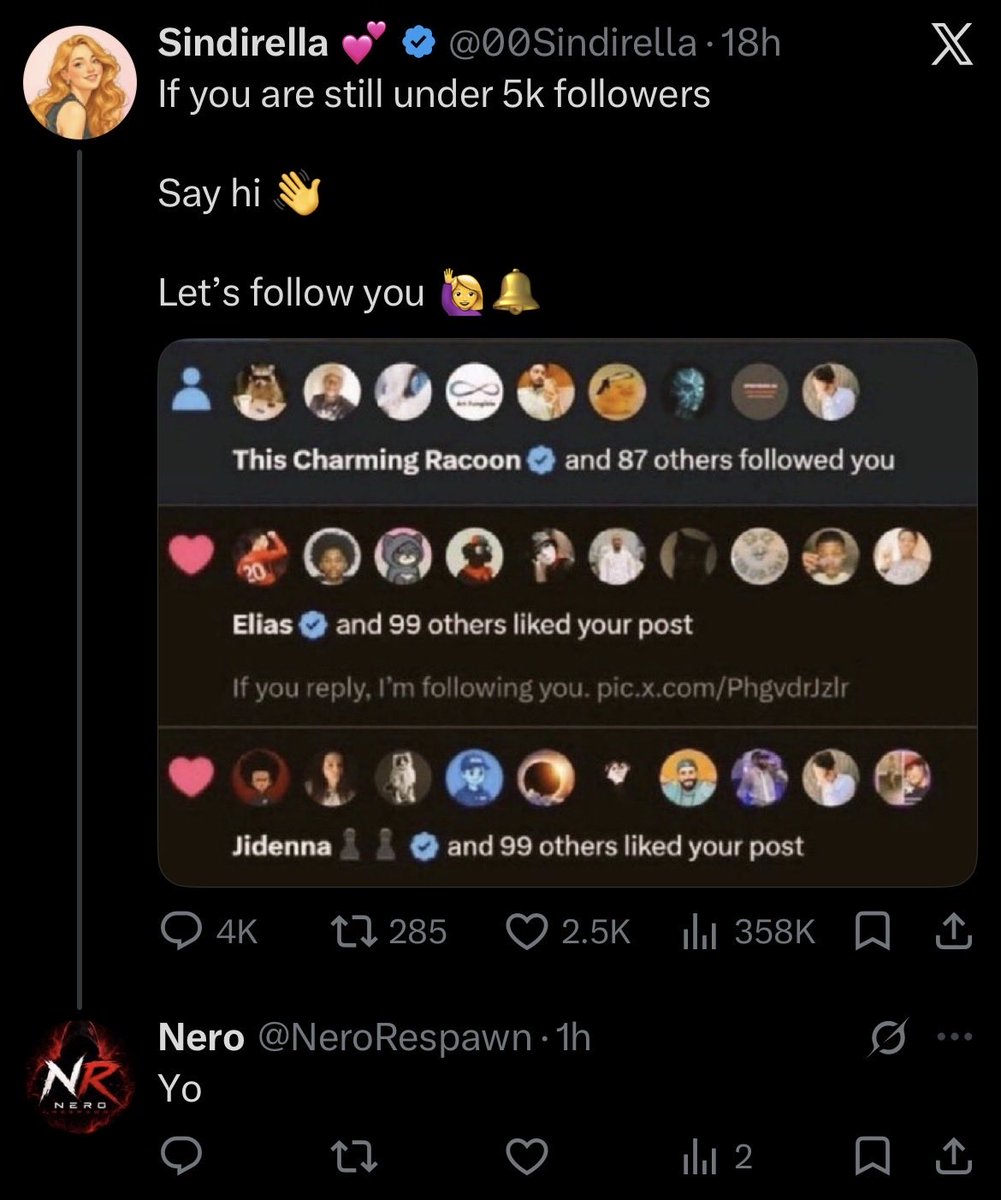 RepG_Suspenser's tweet photo. @sneevil2 Think you struck a nerve snee.  Bro is asking for botted followers @NeroRespawn https://t.co/AcKDsZVUod