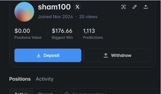 CodeWithShamim's tweet photo. My current @Polymarket stats:

- Total volume: $36k
- LP rewards: $35+ (Top 10%)
- Maker rewards: $1+

- Total predictions: 1,113
- Fees paid: $207+
- PnL: -$121 (all-time)
- Weighted Volume: $7k

Next goal: tapping into sponsored rewards + yield + taker rewards for $POLY.

What’s your current status? Drop it below 👇