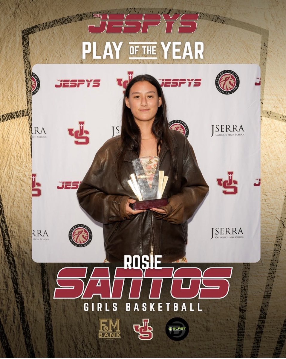 JSGirlsBBall's tweet photo. Congrats to Rosie for earning Play of the Year for all JSerra Sports! https://t.co/i5xSRtWJeC