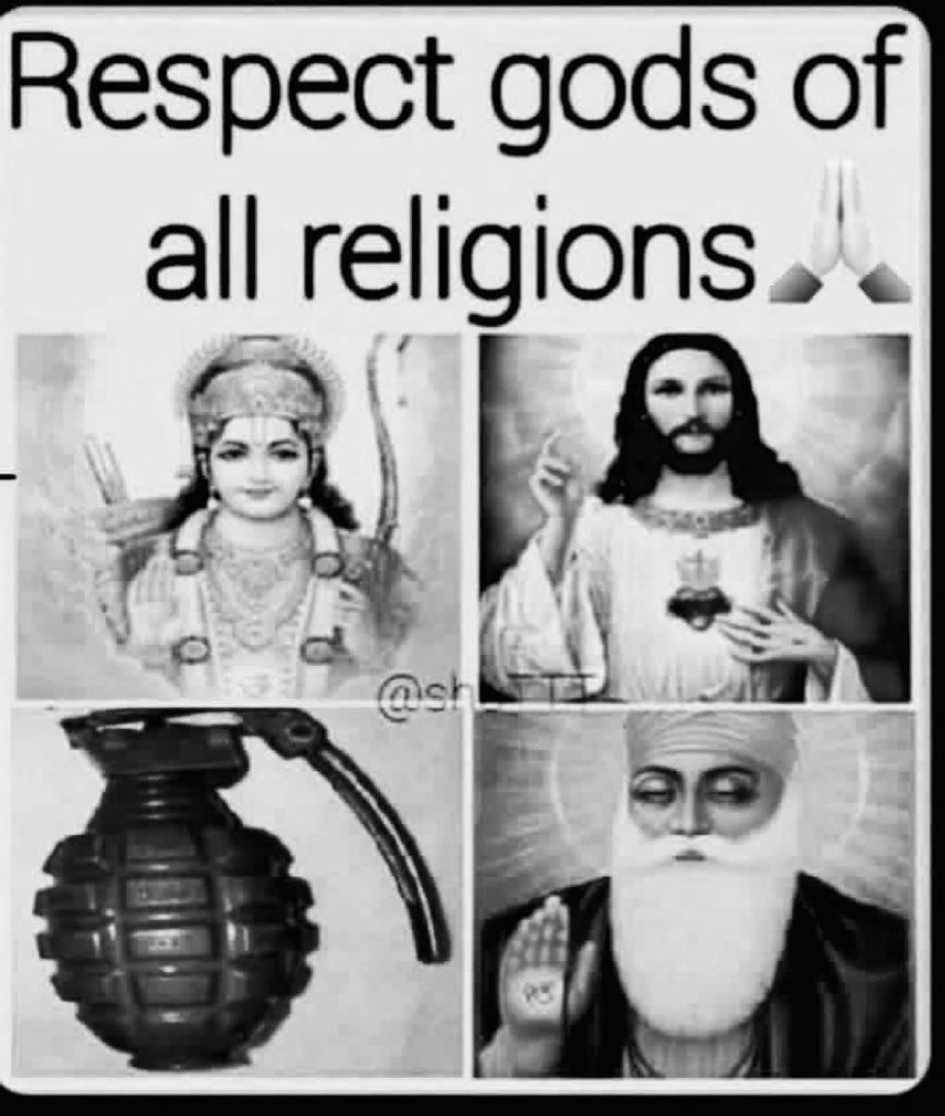 WarlockHindu's tweet photo. Respect gods of all religions https://t.co/WzPyCeoM6M