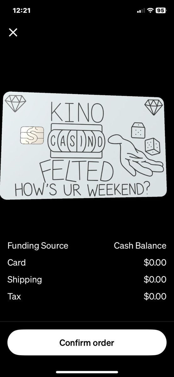 pushfix's tweet photo. I had to order a new @CashApp card.  I think the customization turned out decent.  @TheQuartering @Andywarski @PoweroftheTruth @_LadySnowblood_ https://t.co/dTr755FbJb