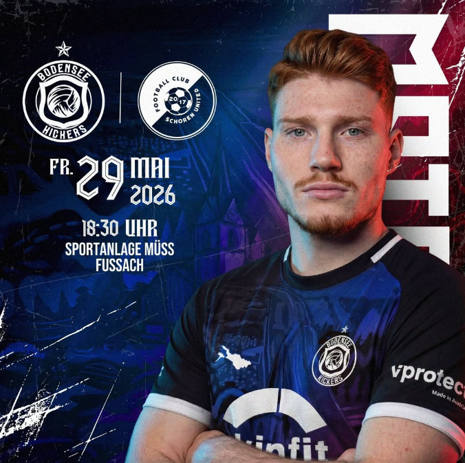 scfussach's tweet photo. Spieltag der Hobbyliga am Freitag, 29.05. 👇🏼

Unsere Hobbymannschaft steht bereits am Freitagabend wieder auf dem Platz:

📆 Freitag, 29. Mai 2026
🕡 18:30 Uhr
📍 Sportanlage Müss, Fussach
⚔️ vs. FC Schoren United

Die Gastronomie hat beim Spiel ebenfalls geöffnet. 🍔🍟 https://t.co/Tf0KsZL5Lk