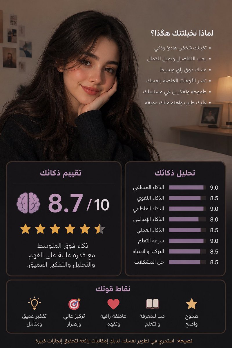 hi___83's tweet photo. @zhwri8 الذكاء المفروض١٠ مو ٨,٧♥️♥️☺️ https://t.co/jxAOuJqwbj