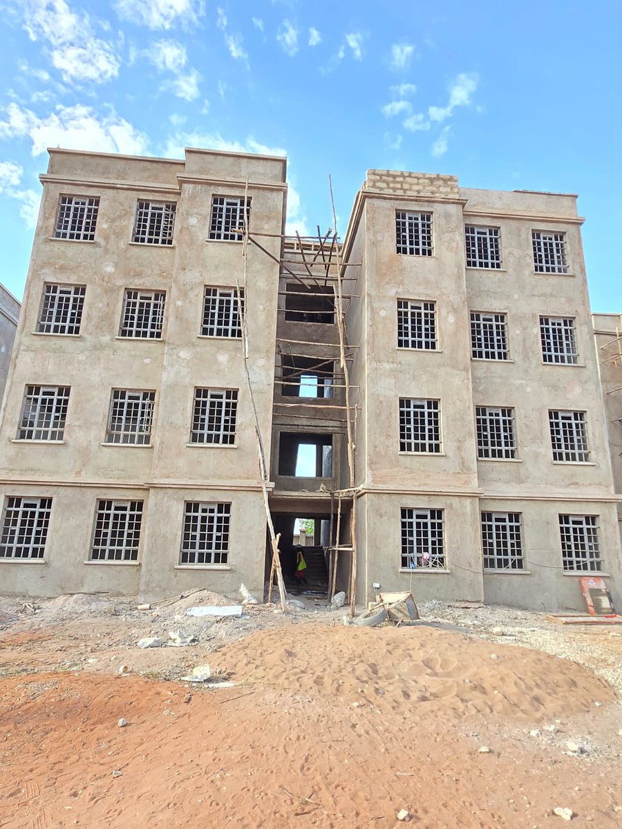 UmmiMBashir's tweet photo. Housing remains one of humanity’s most fundamental human needs. Every human being deserves decent, safe, dignified and affordable place to call home. 

The Wajir Township Affordable Housing stands as a transformative investment in both human dignity and economic empowerment. It not only provides affordable housing but also a source of employment for hundreds. Currently at 70% completion, it comprises of 220 units. 
- Bedsitter 60 units 
- ⁠1 bedroom 48 units
- ⁠2 bedrooms 64 units 
- ⁠ 3 bedrooms 48 units 

To ensure comfortable living, the project will incorporate essential amenities such as borehole which is critical for reliable water supply, recreational spaces, and green areas. 

This project reflects the National Government’s commitment to inclusive growth,dignified living and equal transformation across every part of the country.