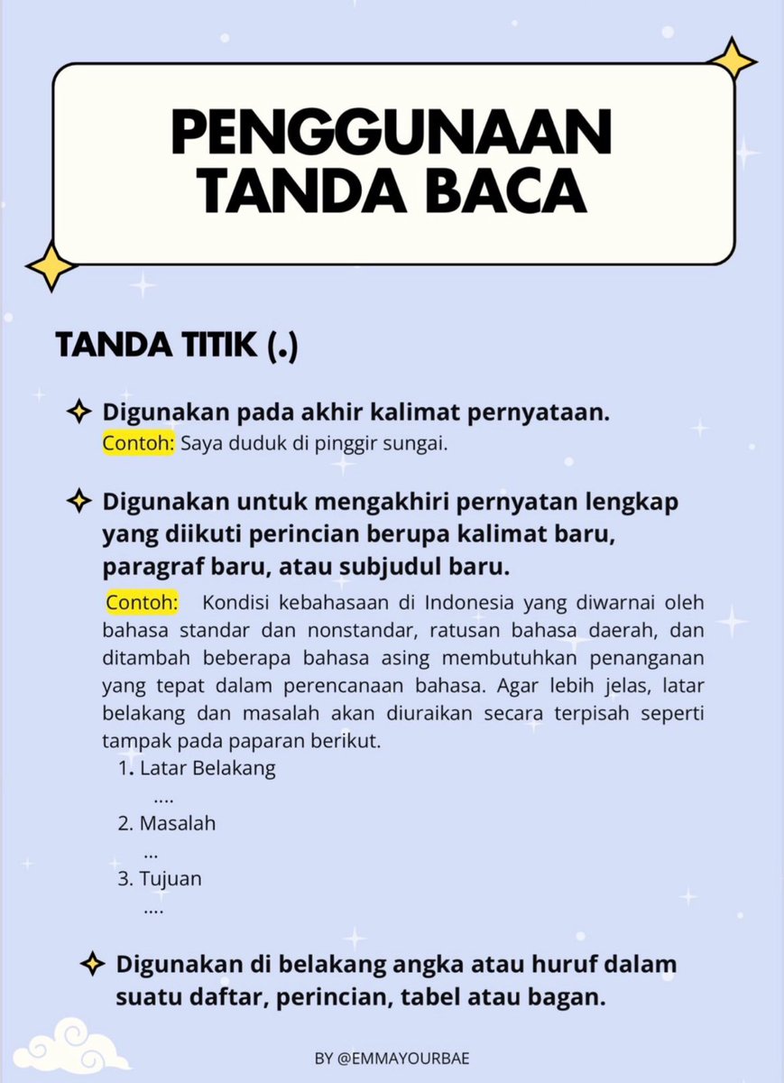 emmayourbae's tweet photo. 🚨H-16 SIMAK UI TAPI GAK PEDE BAHASA
INDONESIA KARENA SKOR PPU PBM LBI KEMAREN RENDAH⁉️

Hai pejuang simak! Aku jual lagi, nih, flashcard yang bisa bantu kalian paham basindo disertai contoh mudahnya:> 

2 Vol = 20k❌ 15k✅

Yuk, langsung aja DM! Bonus latsol 200+ halaman, lho! https://t.co/Pi5UfF9f64
