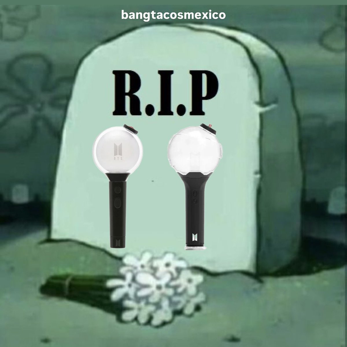 BangtacosMexico's tweet photo. Oficialmente quedan jubiladas las ARMY BOMB ver. 3 y Special Edition, vuelen alto, las amamos 🕊️🔍💜 https://t.co/g3n9TlnGB1