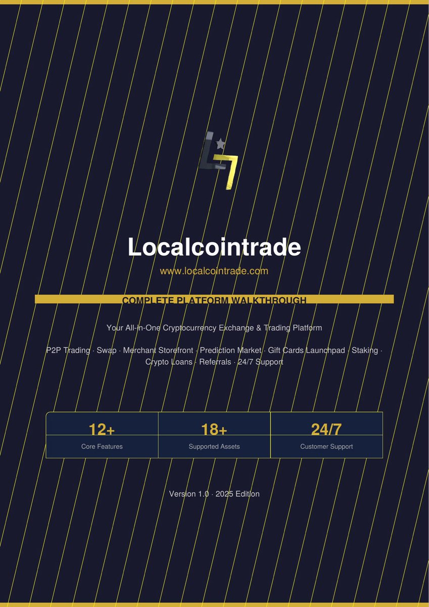 localcointrade's tweet photo. 🚀 The full @LocalCoinTrade platform guide is here!
P2P Trading | Swap | Staking | Loans | Gift Cards | Launchpad &amp; more 💎
18+ crypto assets. 24/7 support. Highest security.
Read the walkthrough 👇
https://t.co/IwpBY5CzJ8 https://t.co/MCAo9Nb1RF