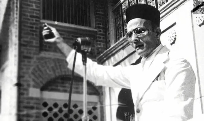 DharmaShield's tweet photo. Savarkar: Revolutionary who wrote banned book on 1857, yet filed mercy pleas. 

Polarizing patriot who got double life sentence but divides India still. 🧵👇 https://t.co/26AyPReIeU