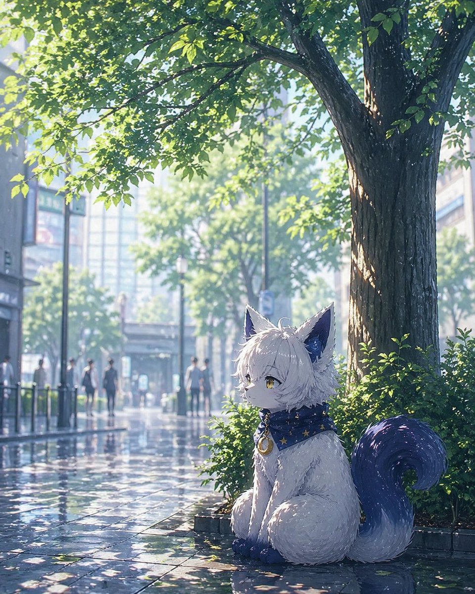 CatenaTale's tweet photo. 雨はまだ少し苦手です。
 
でも、木の下で雨音を聞いていると、
この街の声が
少しだけやさしく聞こえました。
 
知らなかった音を、
またひとつ覚えました。 https://t.co/RYPdprrr3S