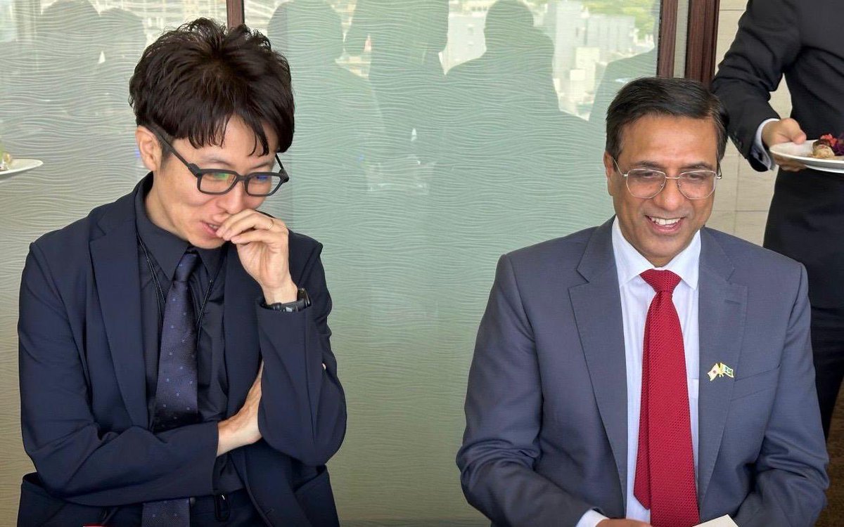 PakinJapan's tweet photo. Ambassador Abdul Hameed attended the Japan Pakistan Innovation Institute (JPII) Shizuoka Connect Networking Lunch. The session brought together representatives from business, innovation, community and institutional circles.

#PakistanJapan #Shizuoka
#BusinessLinkages

アブドゥル・ハミード大使は、日パキスタンイノベーション機構（JPII）静岡コネクトネットワーキングランチに出席しました。この会合には、ビジネス、イノベーション、地域社会、各種機関の代表者が集まりました。

#PakistanJapan #Shizuoka
#BusinessLinkages