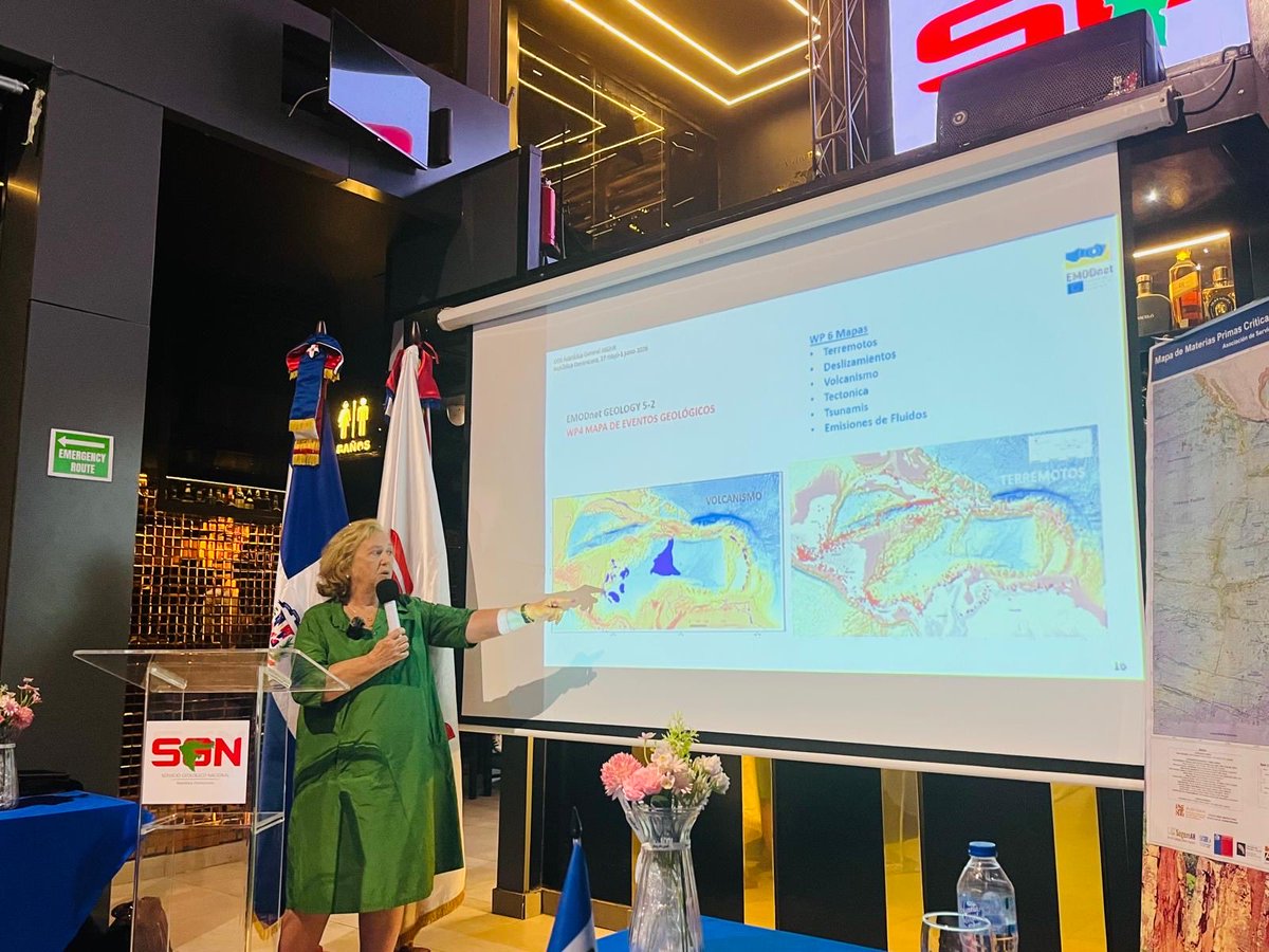 GeomarResearch's tweet photo. Nuestra compañera Teresa Medialdea, coordinadora de @EMODnet Geology Caribe y del grupo de expertos en geología marina de @asgmi_oficial ha presentado los resultados recientes en la la Asamblea General de ASGMI, en Dominicana 💪👏🗺️https://t.co/exVBkFanW4
https://t.co/QZOILrxSb2 https://t.co/XHSsPCWfwX
