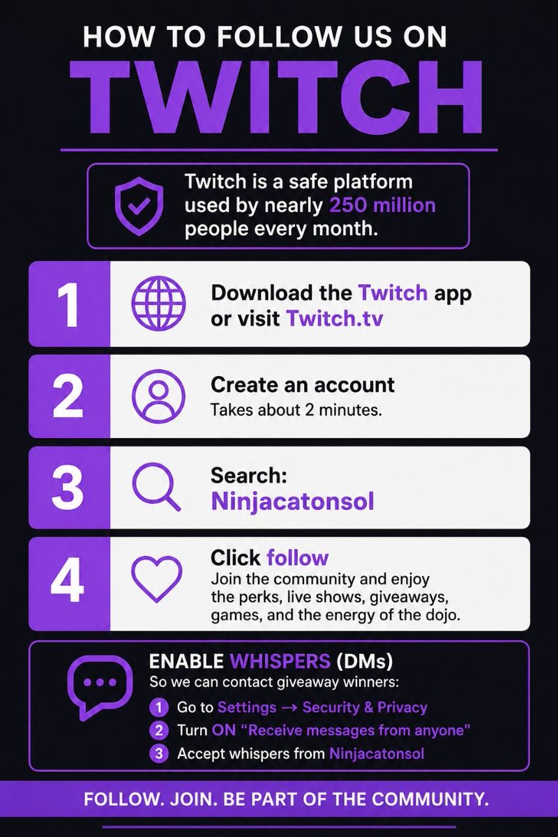 SolNinjaCatSol's tweet photo. We are LIVE TONIGHT!! 

Tons of giveaways ready!!

First 10 chatters will be entered in for the starting $10 prize!! 

See you tonight 10PM EST 

https://t.co/q7rt5O0RMp https://t.co/n8O081yR2n