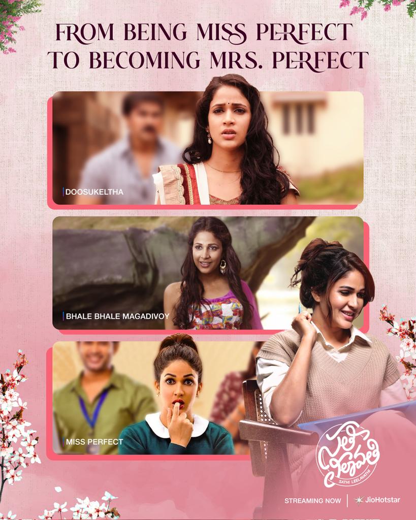 JioHotstarTel_'s tweet photo. .@Itslavanya continues to win hearts with grace, charm, and elegance in every phase of life, both on and off the screen! 🌸💕

#SathiLeelavathi streaming now on JioHotstar! 💫

#SathiLeelavathiOnJioHotstar https://t.co/8rXuODJcn4