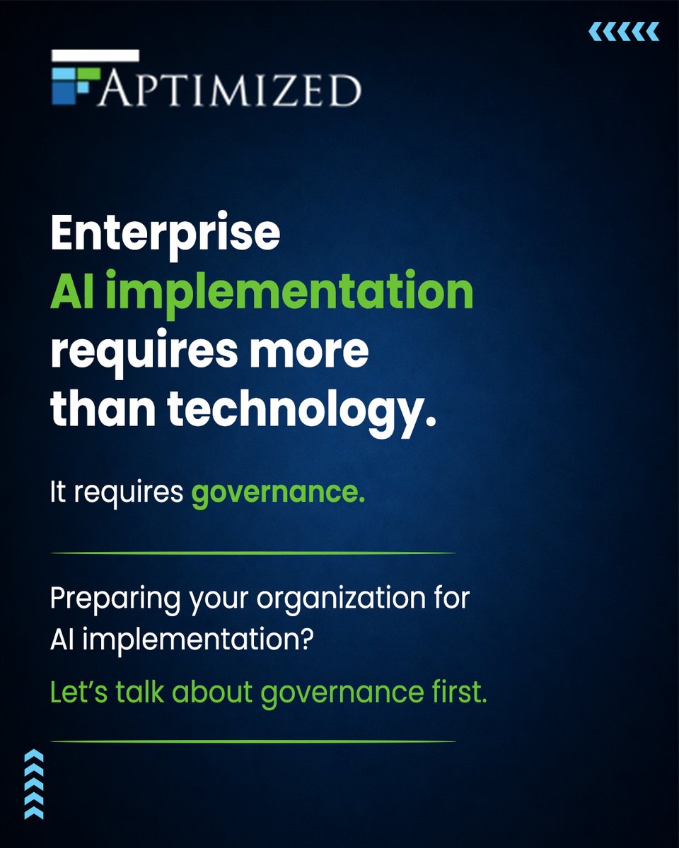 aptimized's tweet photo. At Aptimized, we believe responsible AI is the future. ISO 42001 helps businesses implement AI with stronger governance, security, compliance, and trust while driving innovation confidently.

#Aptimized #ISO42001 #AI https://t.co/M8M07R8uEA