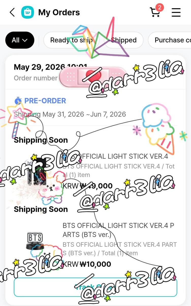 darr3lla's tweet photo. 🌟💝🐰UPDATES🐰💝🌟

แท่งไฟเปลี่ยนสเตตัสแล้วนะคะ = วว คอนเฟิร์มละ ไม่มีแคนเซิล 

ฉลองค่า (ෆ˙ᵕ˙ෆ) ꫂ ၴႅၴ 

#กพบอัพเดต #ตลาดนัดบังทัน #BTS_WORLDTOUR_BANGKOK https://t.co/7IUvgvYum1