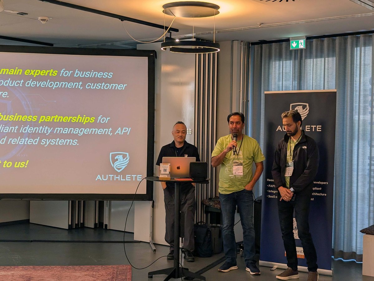 authlete_jp's tweet photo. 先週ドイツで開催された「OAuth Security Workshop 2026」に参加したAuthleteの @watahani  が、6/24(水)開催の「OAuth & OpenID Connect勉強会ー海外イベントから直送! 認証・認可の最新トレンド」で、OAuth/OIDCの最新情報を共有します。

参加登録はこちら⬇️　
https://t.co/bqLTBGmiHS

#OAuth #OIDC #OpenID #Authlete