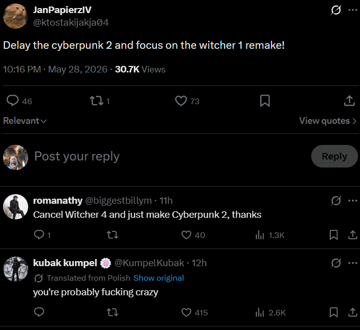 RetiredGeralt's tweet photo. Your fanbase when you create two distinct masterpieces: https://t.co/kU4Ds0uQx3