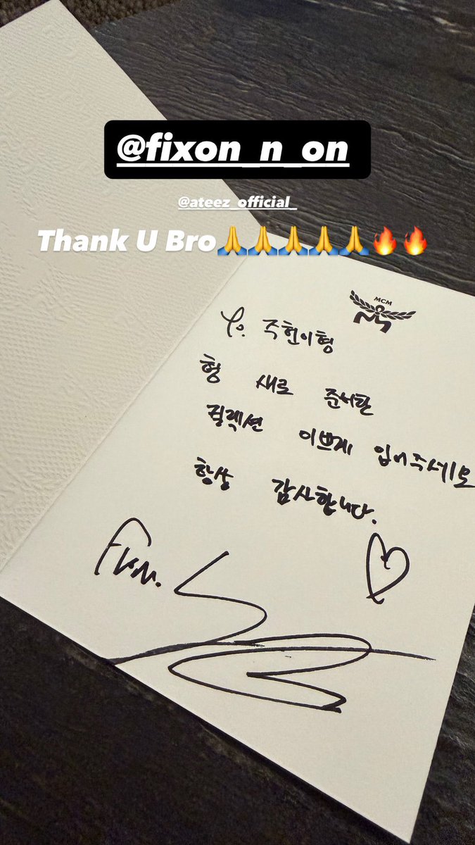 lovelifebeauty_'s tweet photo. [IG] 260529 Joohoney from MONSTA X wearing new MCM x FixON items gifted by Mingi:

    > @.fixon_n_on 
       @.ateez_official_
Thank U Bro 🙏🙏🙏🙏🙏🔥🔥 

Card:
To. Joohoney hyung 
Hyung, I hope you’ll enjoy/wear the new collection I prepared.
Thank you always.♡
From. (sign) https://t.co/hF0O1MZWsN