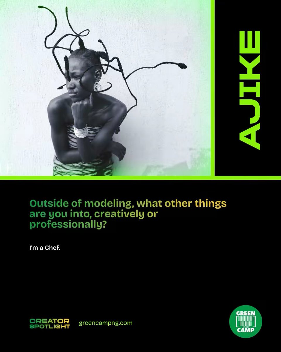 greencampng's tweet photo. many creatives have more than one skill https://t.co/o2i6rJfbkw
