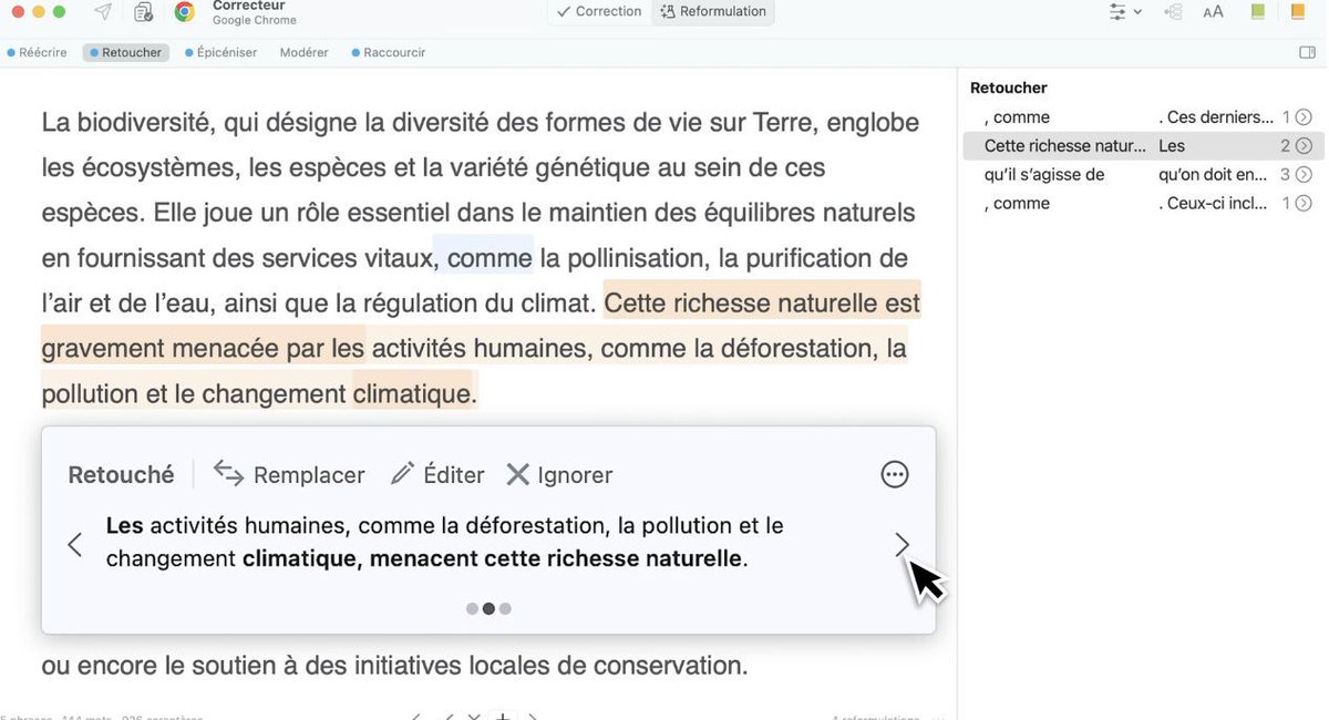 Mysoft_Fr's tweet photo. Vous utilisez Antidote pour corriger. Mais l'utilisez-vous pour reformuler ?

Depuis Antidote 12 en abonnement , le logiciel intègre cinq modes de reformulation par IA.
Vos textes ne servent jamais à entraîner un modèle tiers.
https://t.co/KaUdOlvcSL 
#Antidote12 #ReformulationIA https://t.co/wZN3gZEo3D