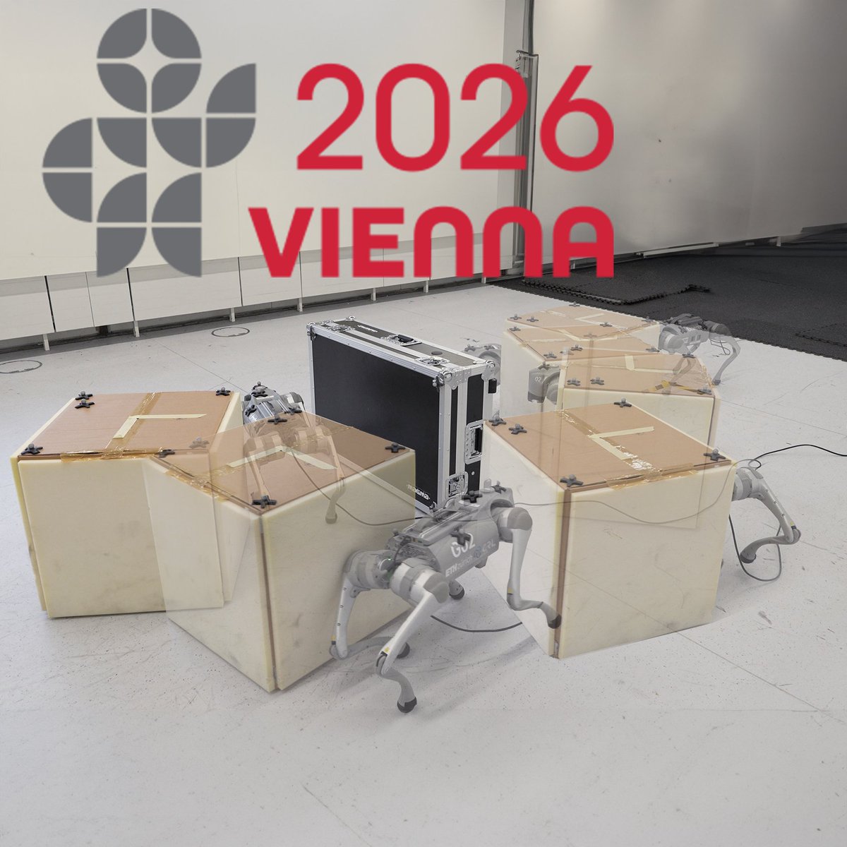 catachiii's tweet photo. Vienna is calling! 🚀

Pumped to be heading to Austria next week for #ICRA2026. It’s been an intensive year, and I'm honored to present 4 papers pushing the boundaries in legged robotics, MPC, and quadruped motion retargeting. 🐕🦾

Here is where to find me: 👇🧵 https://t.co/P6HIPjjzNn