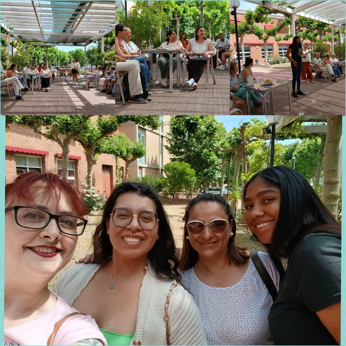 F_Rondilla's tweet photo. Ayer acudimos al Café  Tertulia por la XXIII Semana Intercultural de la ciudad de Valladolid. Temática "Educar para la Convivecia: Diálogo de las Culturas" las alumnas del #PFI de @FundlaCaixa han expuesto las ideas en común sacadas en las mesas de trabajo.  @AyuntamientoVLL https://t.co/gKDNkUh6y1
