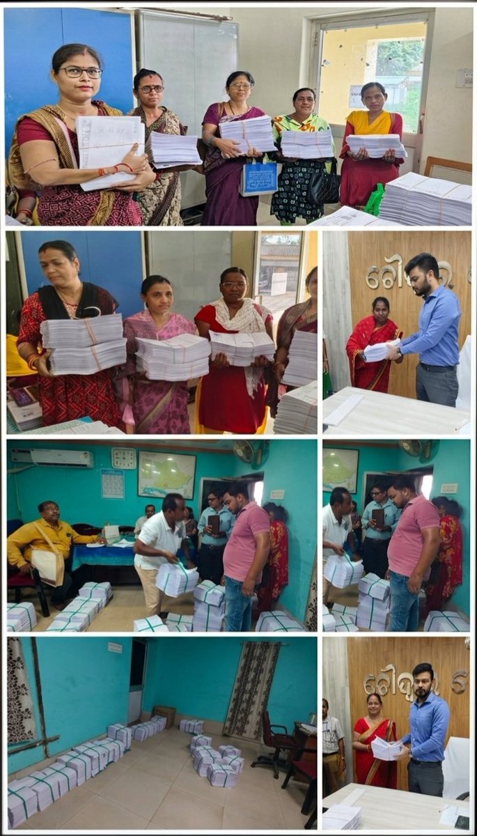 CuttackDM's tweet photo. Distribution of Enumeration Forms among Supervisors and Booth Level Officers (BLOs) for Special Intensive Revision (SIR)-2026 has been successfully carried out in respect of 91-Choudwar Cuttack and 94-Salepur Assembly Constituencies. The distribution programme was conducted to ensure timely and systematic field-level enumeration activities for updation of electoral rolls under #SIR2026. @IPR_Odisha @OdishaCeo @ECISVEEP