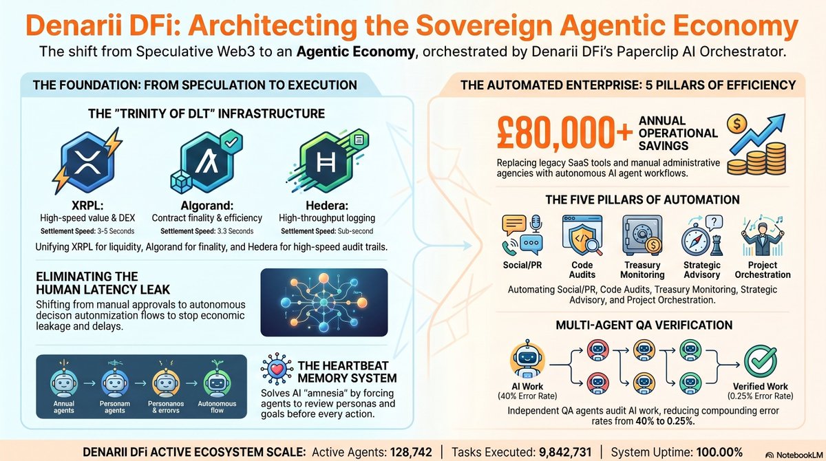 Denarii_DFI's tweet photo. 💸🧠 DENARII ORCHESTRATOR — MACHINE ECONOMY SYNCHRONISATION
Businesses don’t fail because of ideas… they fail because of misaligned execution, fragmented systems, and invisible inefficiencies draining capital.
#Denarii introduces #Machine #Economy
#Synchronisation — a new #coordination layer where #AI #agents, #financial #systems, and #business #operations move in perfect alignment.
⚙️ workflows become self-orchestrating
🔁 capital flows sync with real-time operational demand
🧠 AI agents coordinate execution across departments, chains, and services
📉 inefficiencies get detected and eliminated before they compound
💸 redundant spend gets collapsed into optimized execution paths
This is how enterprises go from reactive spending → continuous capital optimization at machine speed.
The result?
🚀 dramatically reduced operational waste
🚀 smarter capital allocation
🚀 autonomous cost compression across entire business systems
We’re not improving efficiency.
We’re reprogramming how money moves inside businesses.
💥 The Machine Economy isn’t coming — it’s being synchronized now.
#DenariiOrchestrator #MachineEconomy #AI #Web3 #DeFi #AutonomousAgents #FutureOfFinance #EnterpriseAI #CryptoInfrastructure #AFTL #FOMO #DeepTech $SGB $FLR $XRPL $ALGO $HBAR $SFIN $EXFI $DFi