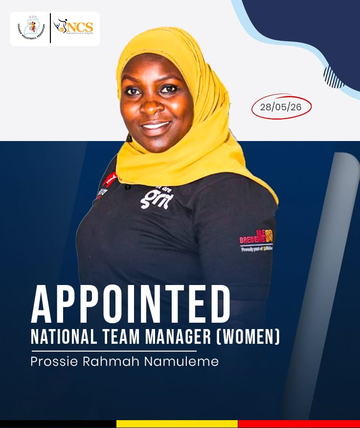 Ugvolley's tweet photo. We unveil to you also Madam Rahma and congratulate her upon this responsibility and wish her success as she leads the  Women National team with passion, integrity, and determination.@NCSUganda1 @Official_UOC https://t.co/1ExYbyzubY