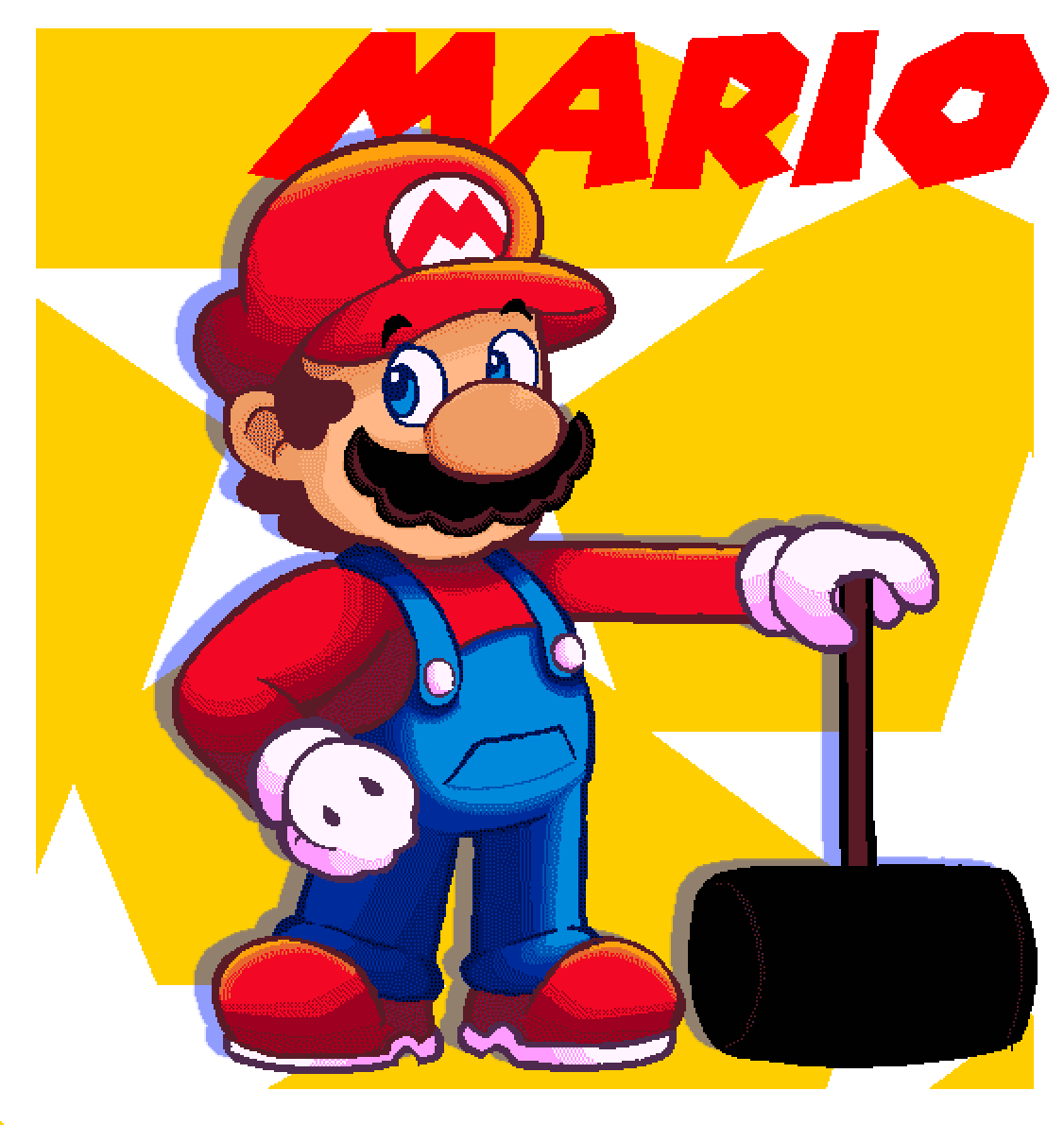 8bitWar_'s tweet photo. Mario render test https://t.co/7SFPfq8V0l